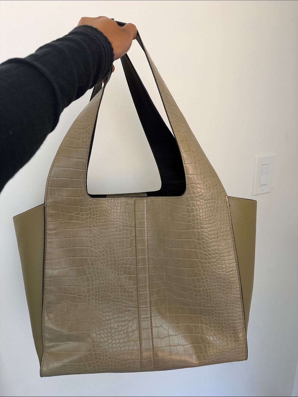 Topshop Croc-Embossed Tote Bag - Women